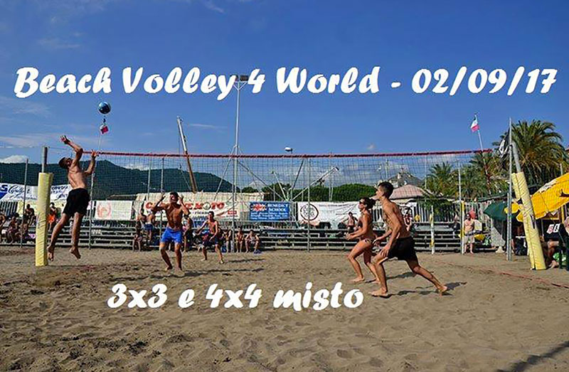 TORNEO BENEFICO A SESTRI LEVANTE, TORNA “BEACH VOLLEY 4 WORLD”